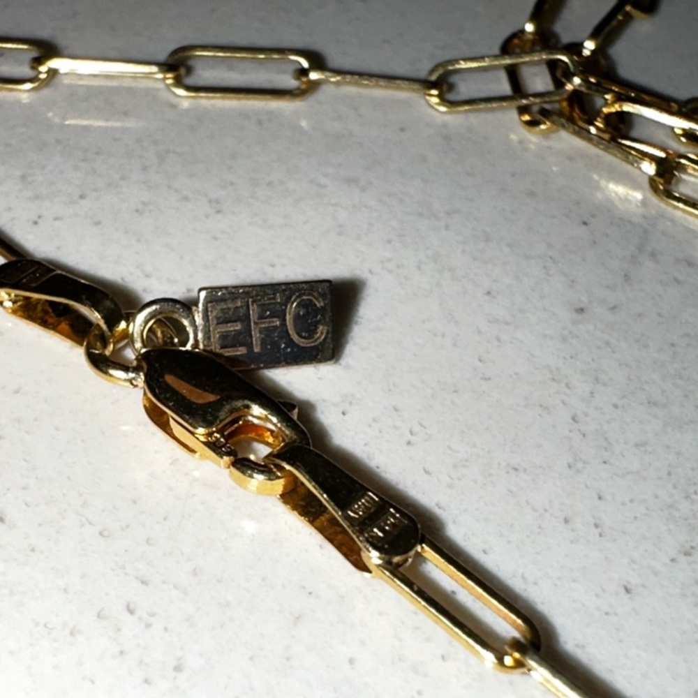 EF COLLECTION Jumbo Diamond Good Luck Necklace - Picture 12 of 12